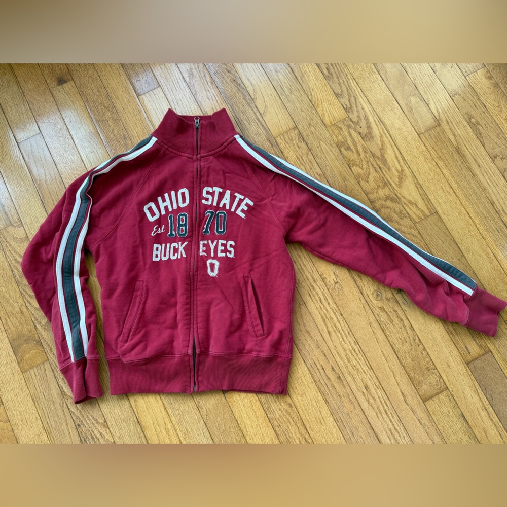 Ohio State Women's Burgundy Track Jacket